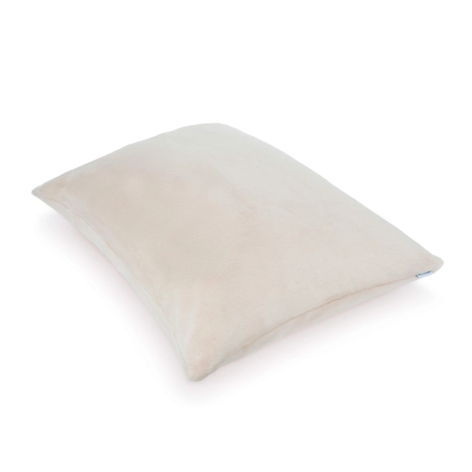 Natural Recycled Faux Fur Dog Bed - Image 4