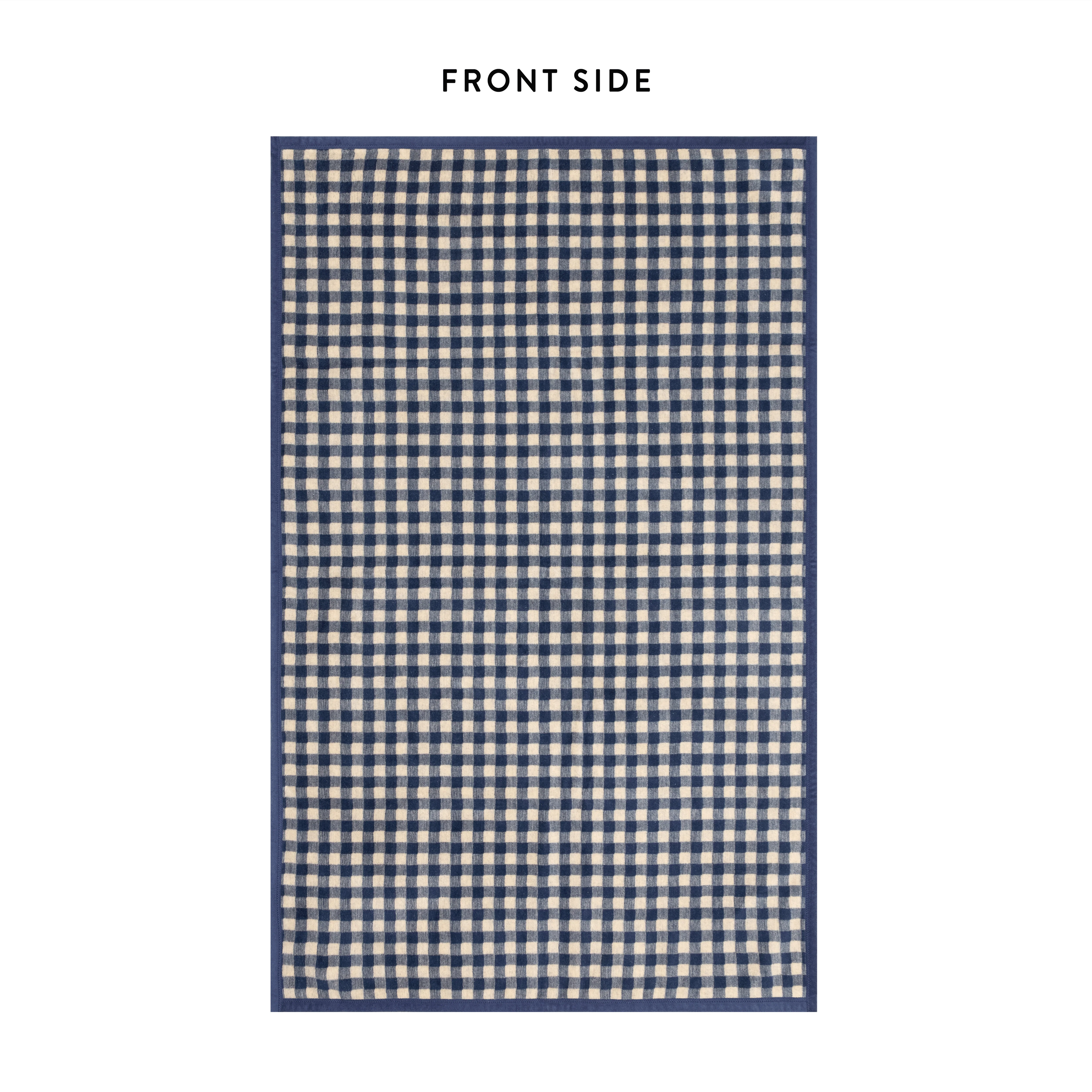 ChappyWrap Navy Gingham Dog Blanket - Image 2