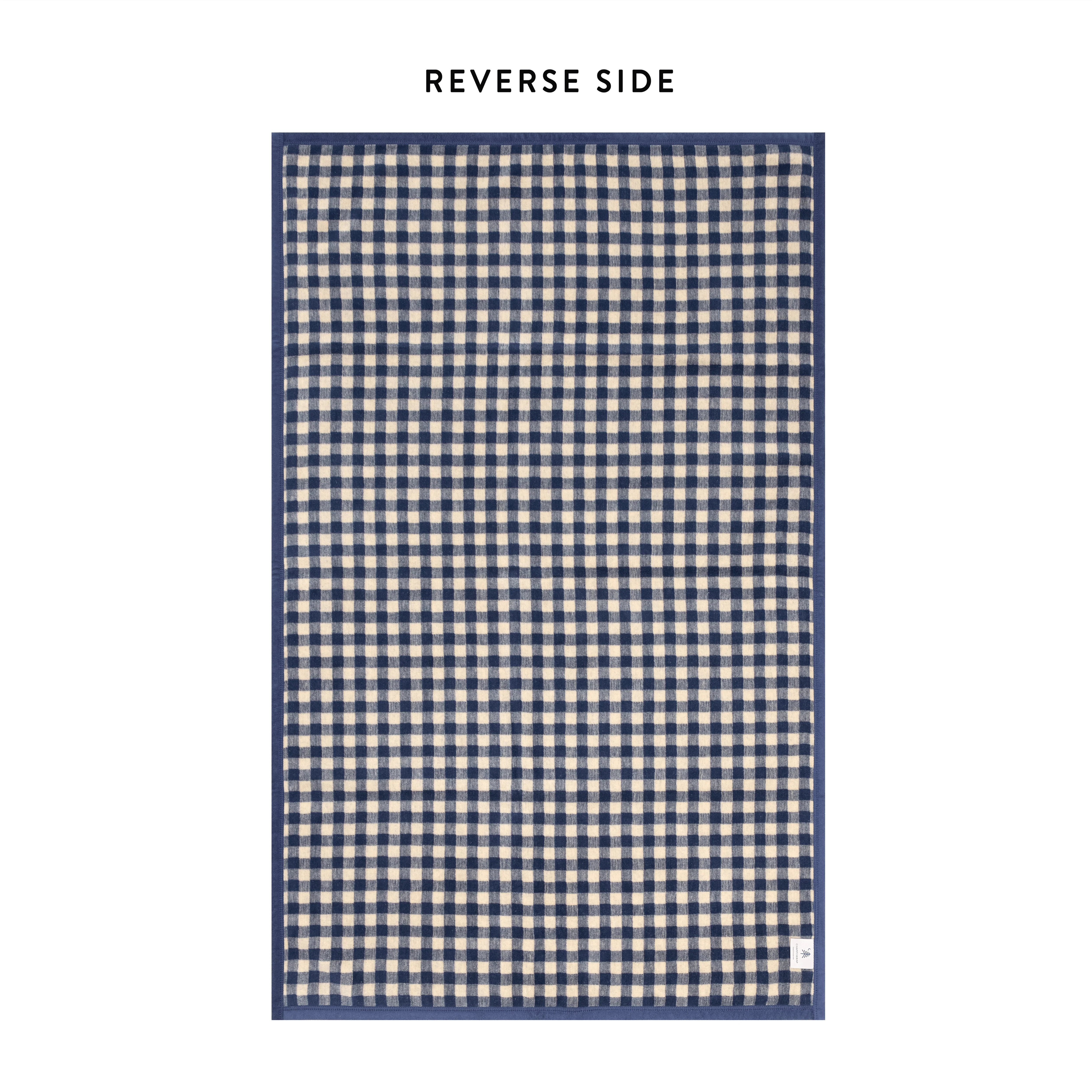 ChappyWrap Navy Gingham Dog Blanket - Image 3
