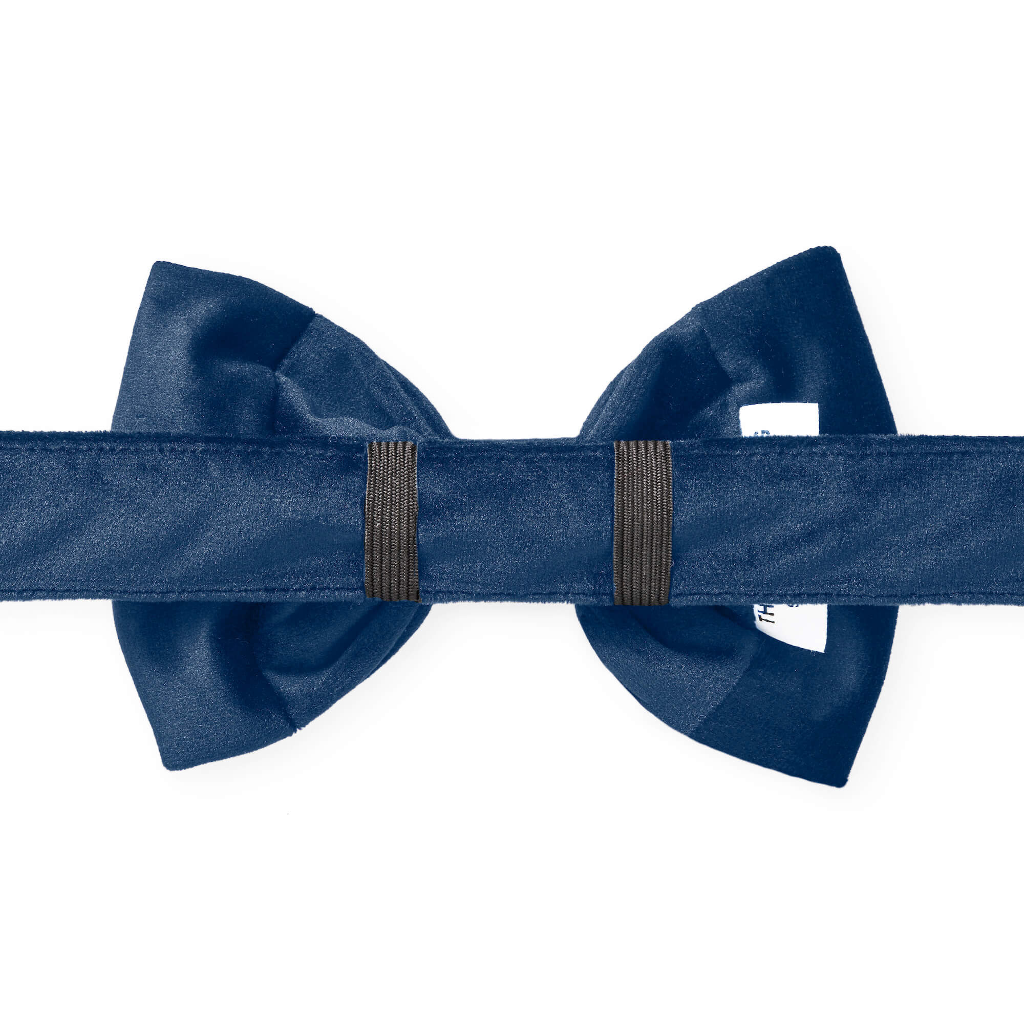 Navy Velvet Dog Bow Tie - Image 2