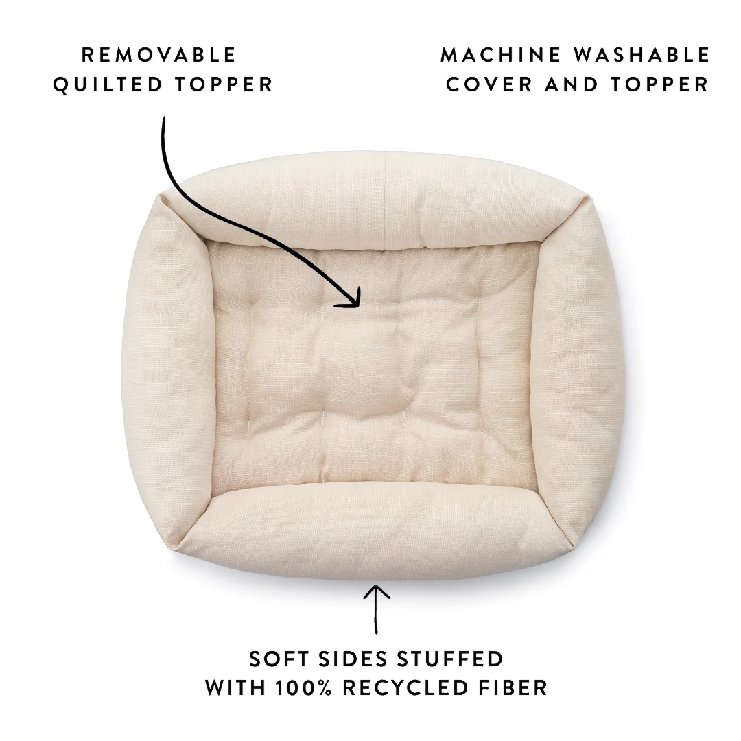 Oatmeal Bolster Dog Bed - Image 4