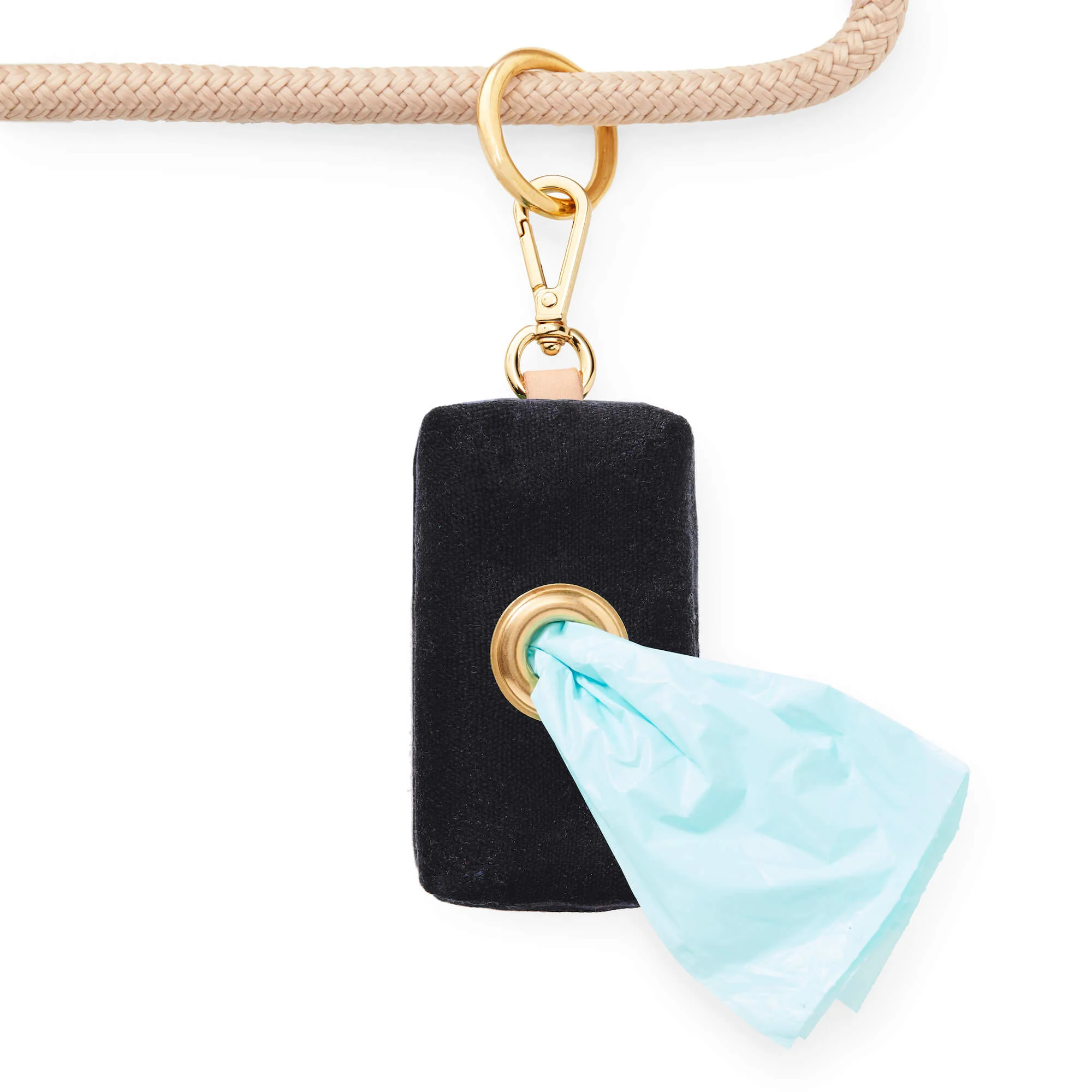 Onyx Waxed Canvas Waste Bag Holder - Image 3