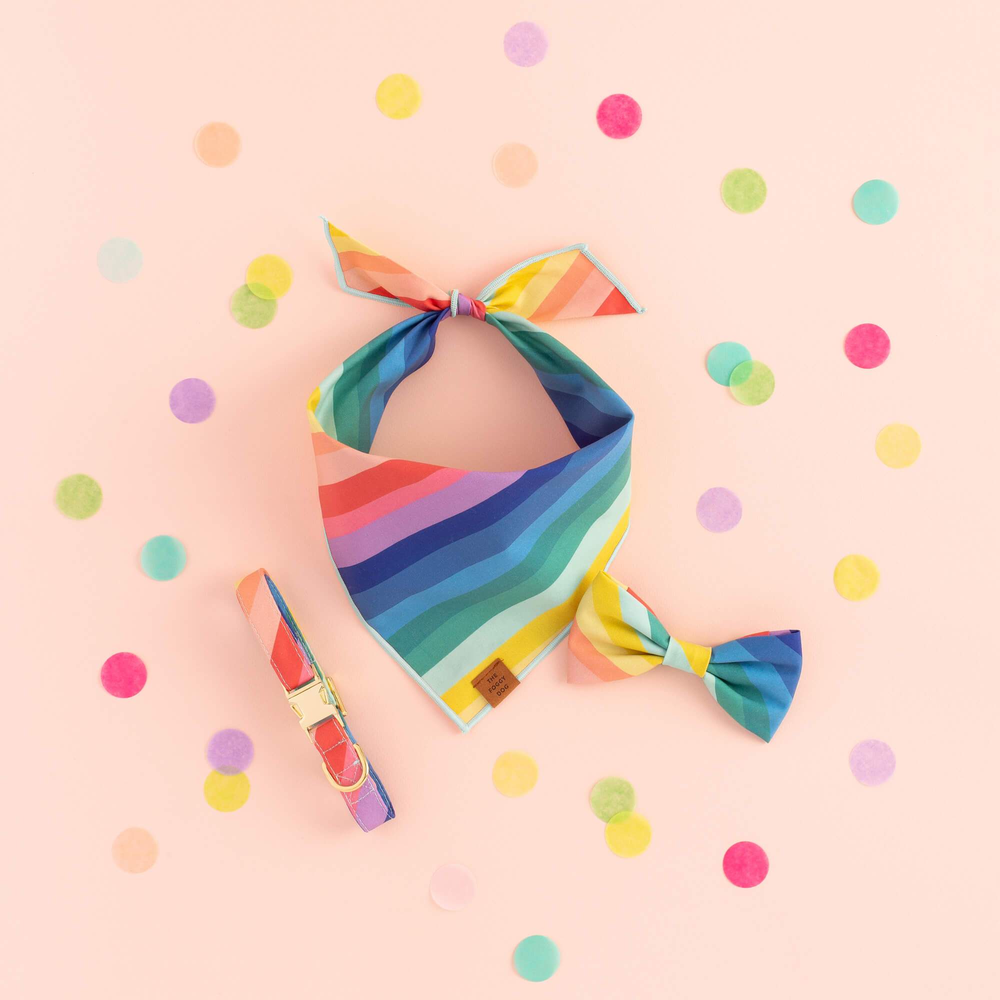 Over the Rainbow Dog Bandana - Image 8