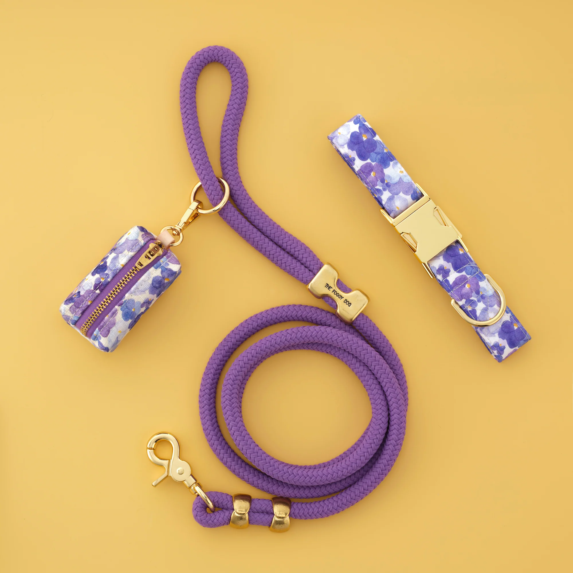 Pressed Pansies Collar Walk Set - Image 2