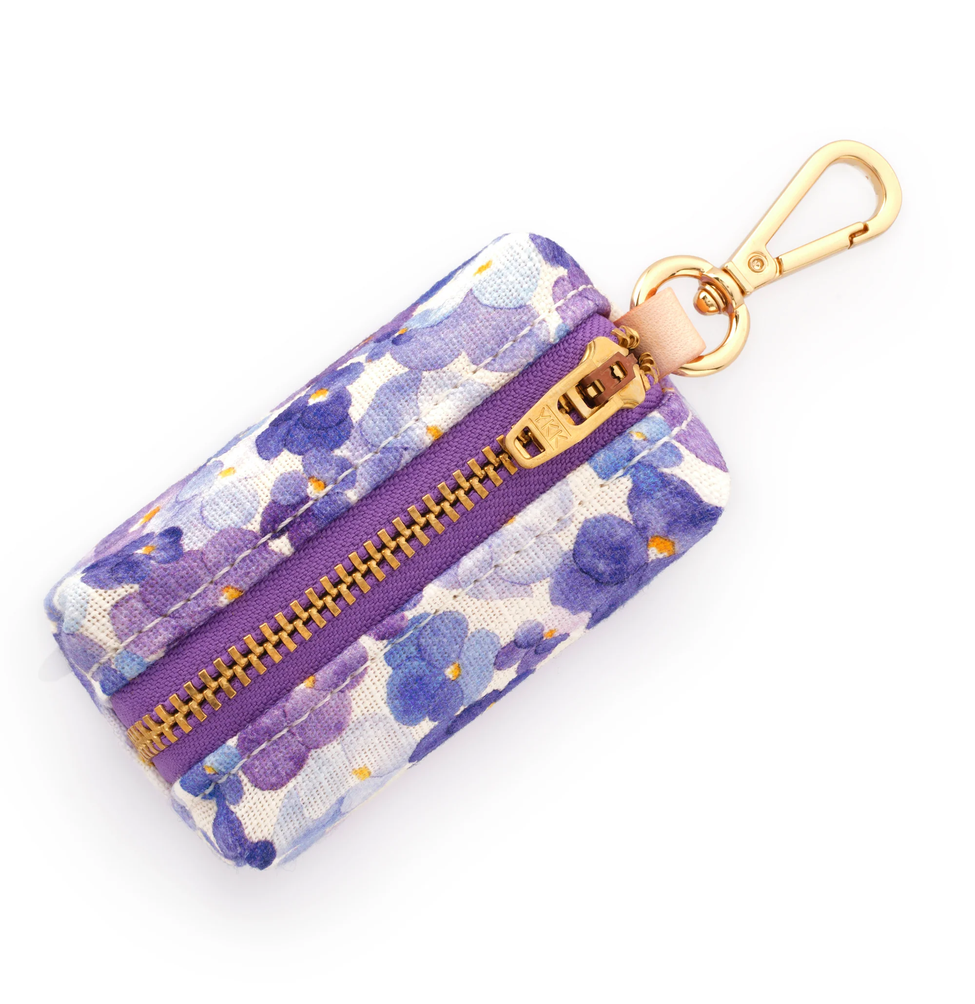 Pressed Pansies Waste Bag Holder