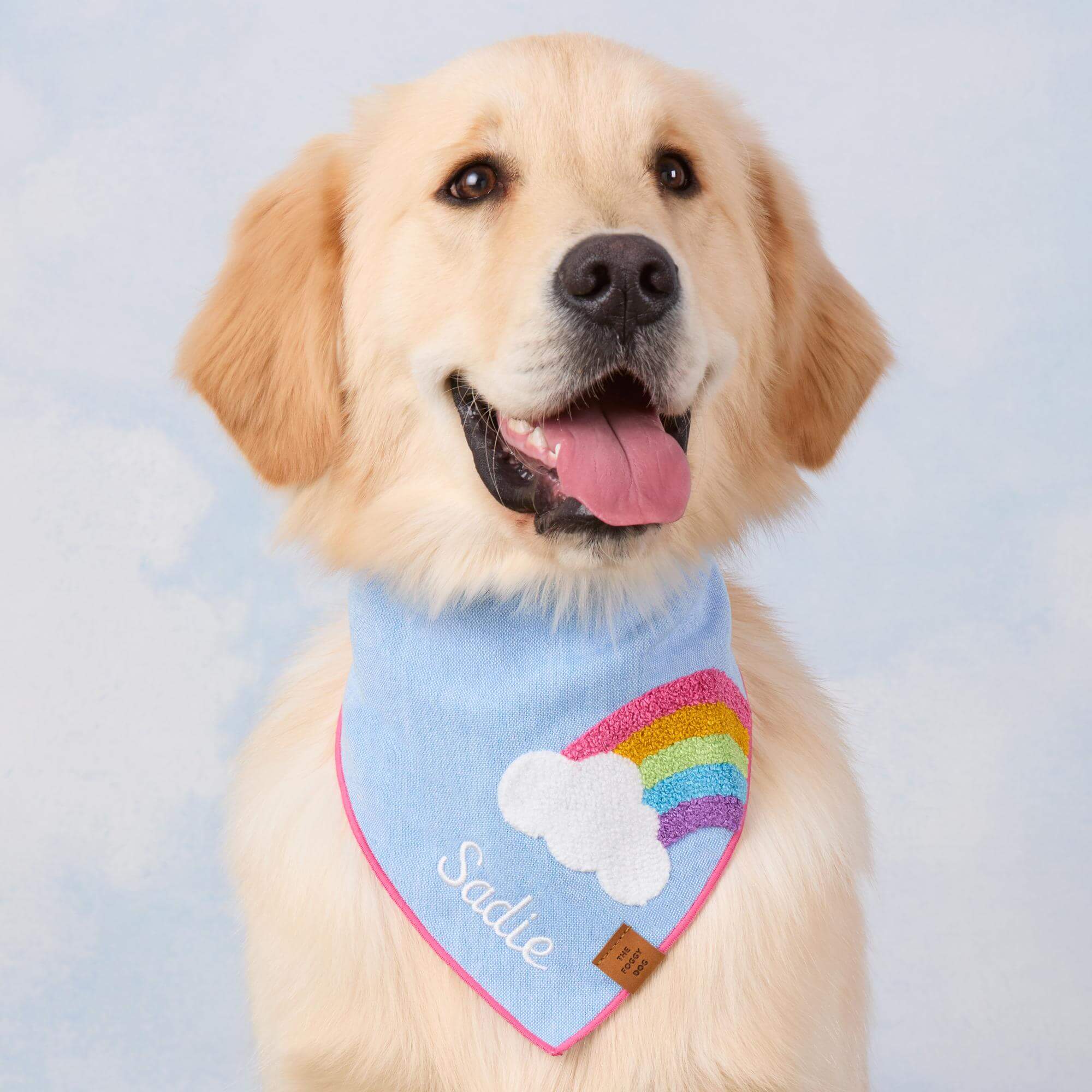 Rainbow Applique Dog Bandana - Image 3