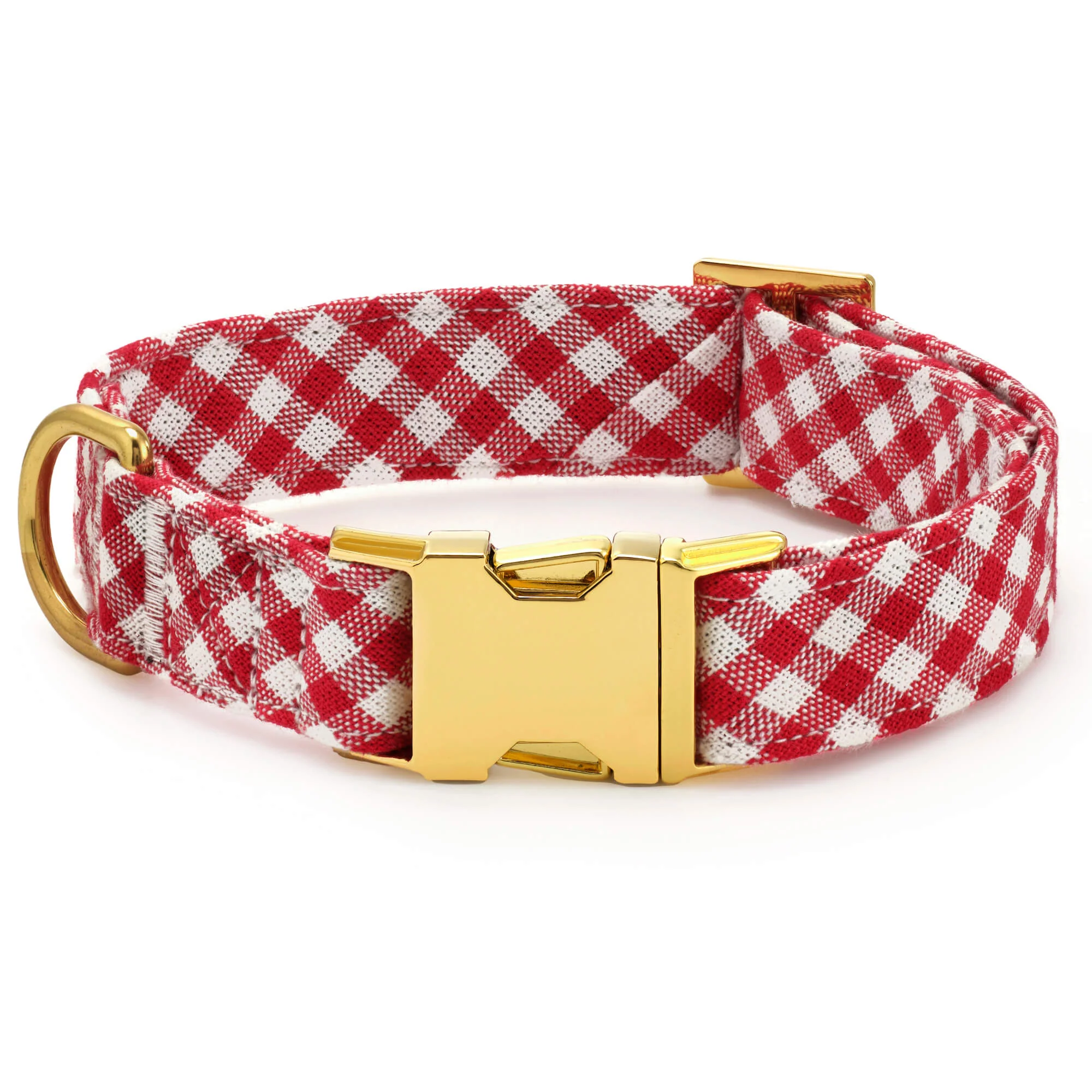 Red Gingham Collar Walk Set - Image 3