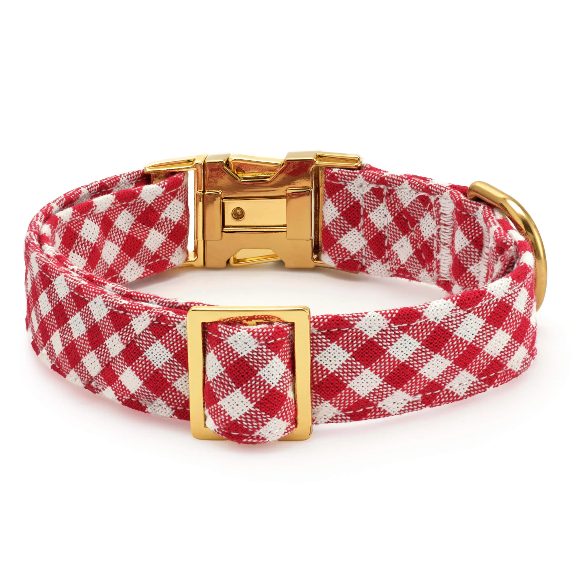 Red Gingham Dog Collar - Image 3