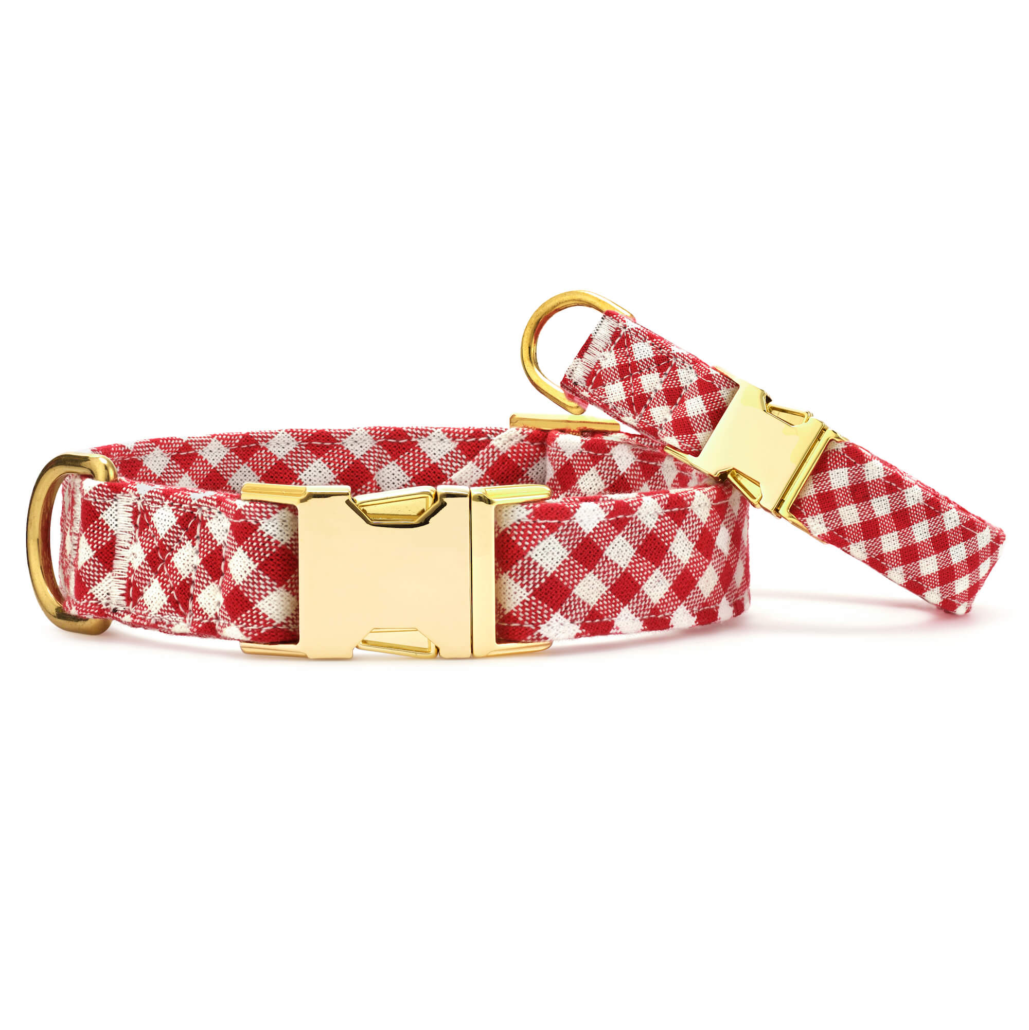 Red Gingham Dog Collar - Image 4