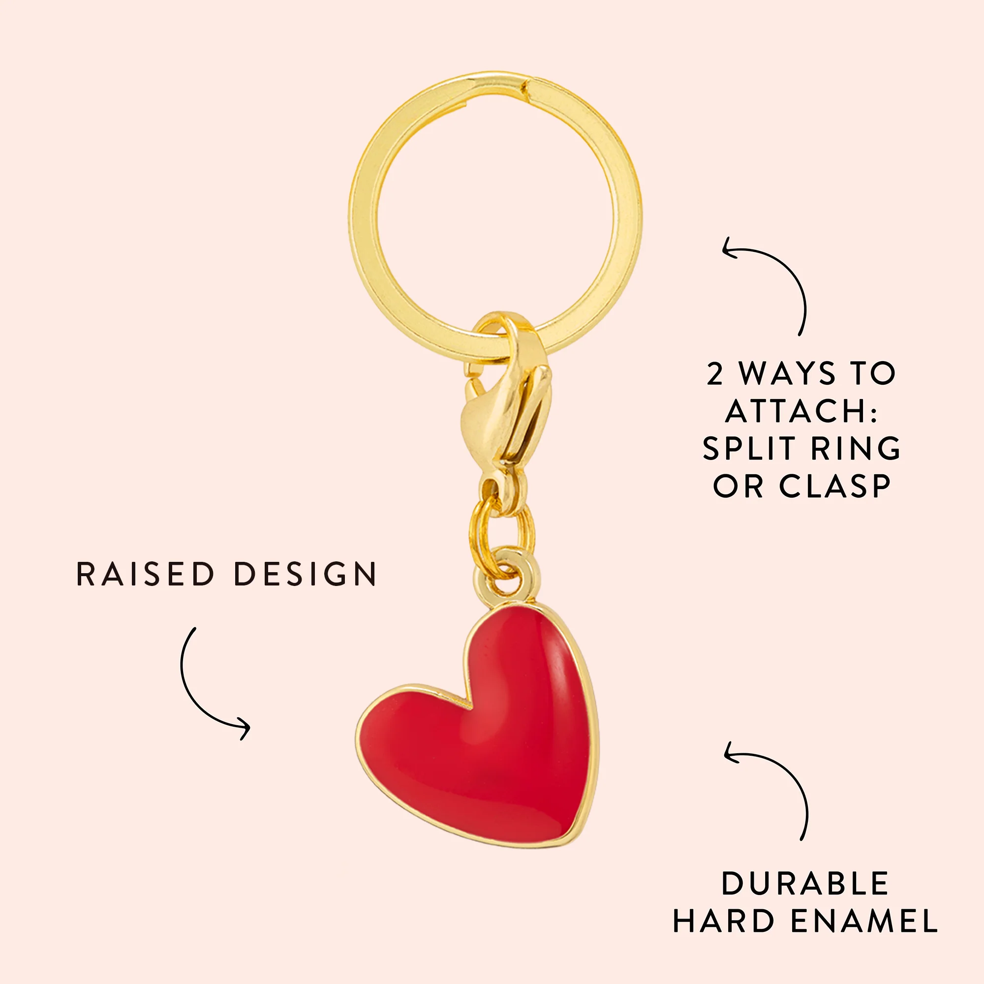 Red Heart Collar Charm - Image 4