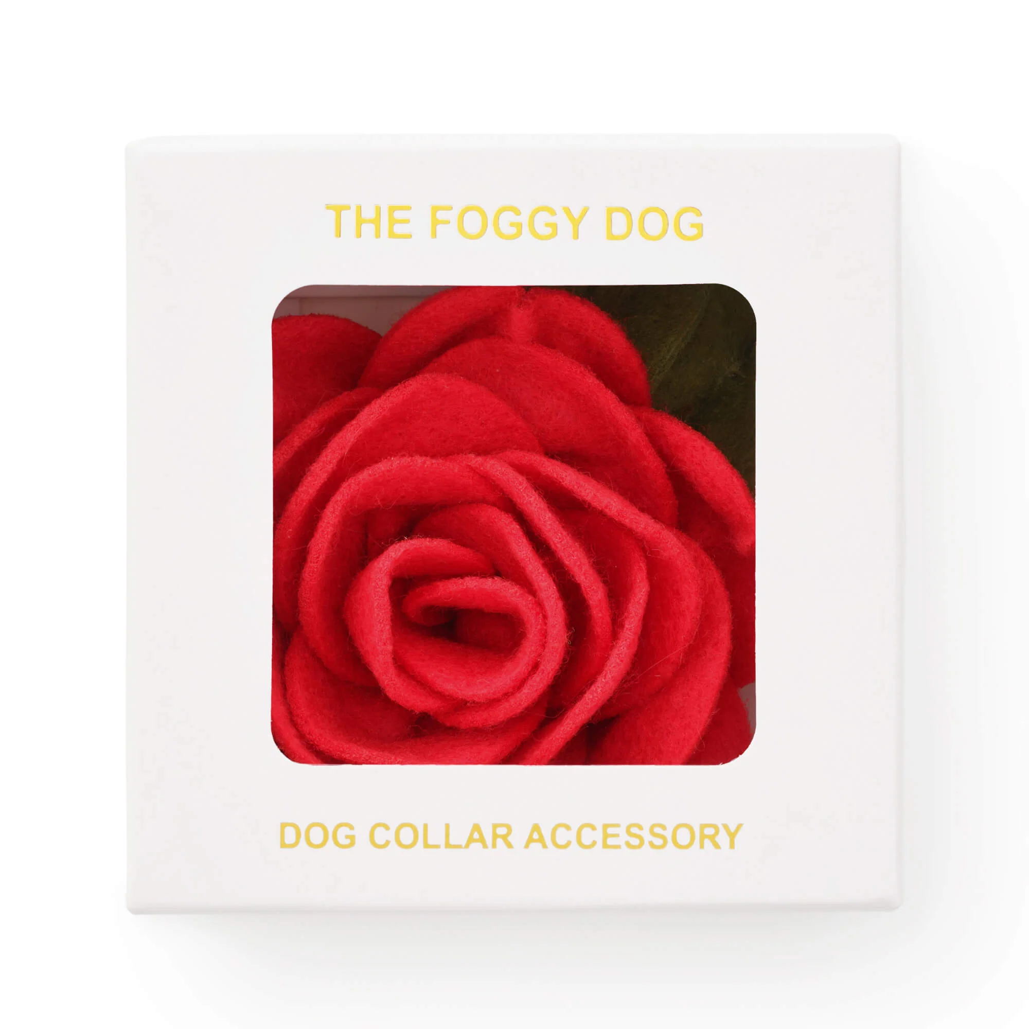 Red Rose Dog Collar Flower - Image 4