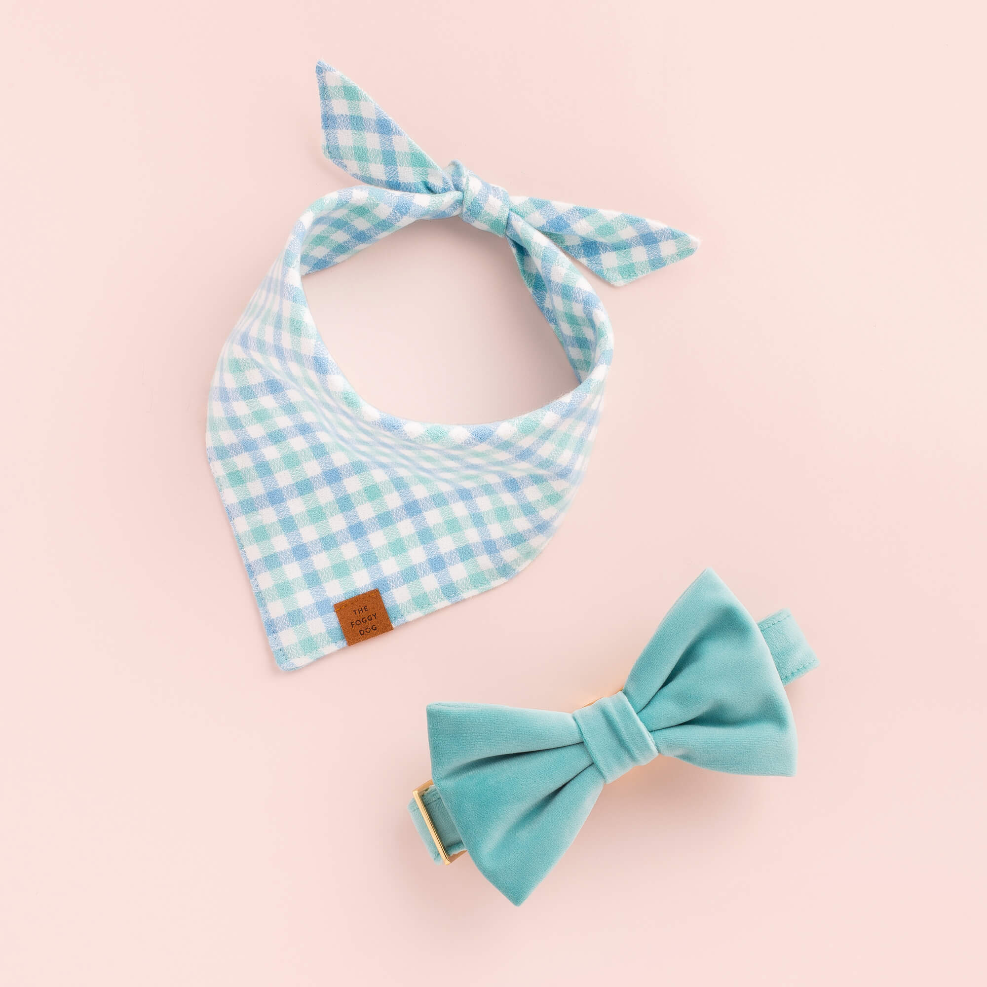 Robin’s Egg Velvet Bow Tie Collar - Image 10