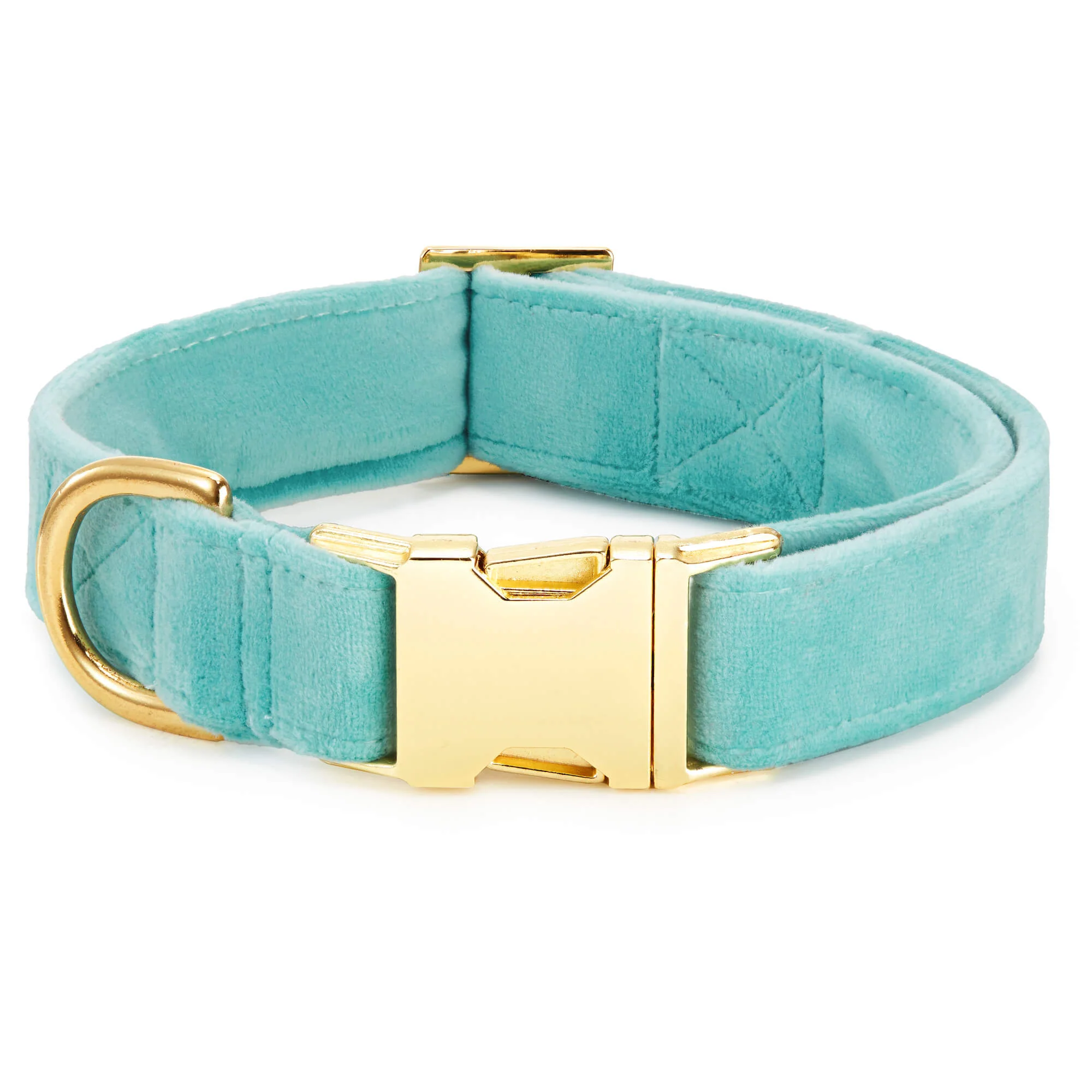 Robin’s Egg Velvet Bow Tie Collar - Image 3