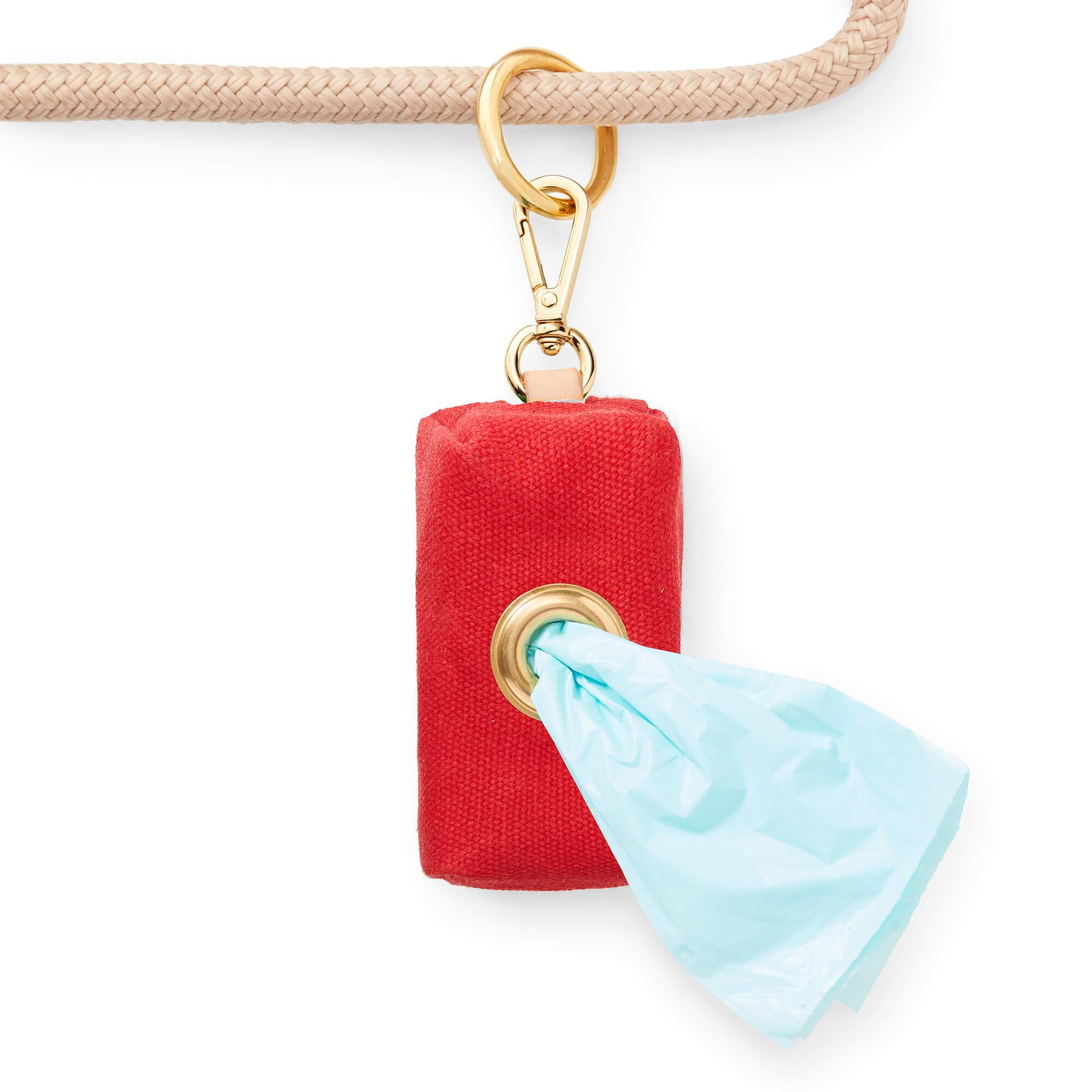 Ruby Waxed Canvas Waste Bag Holder - Image 3