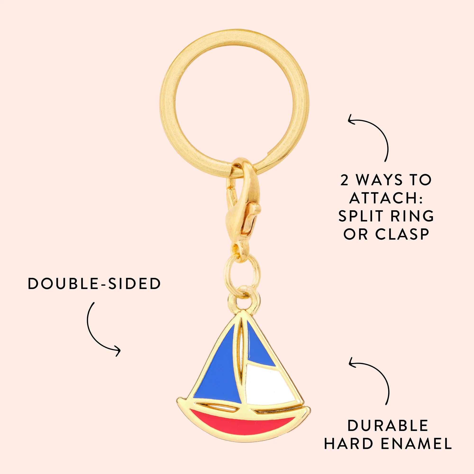 Sailboat Collar Charm - Image 3