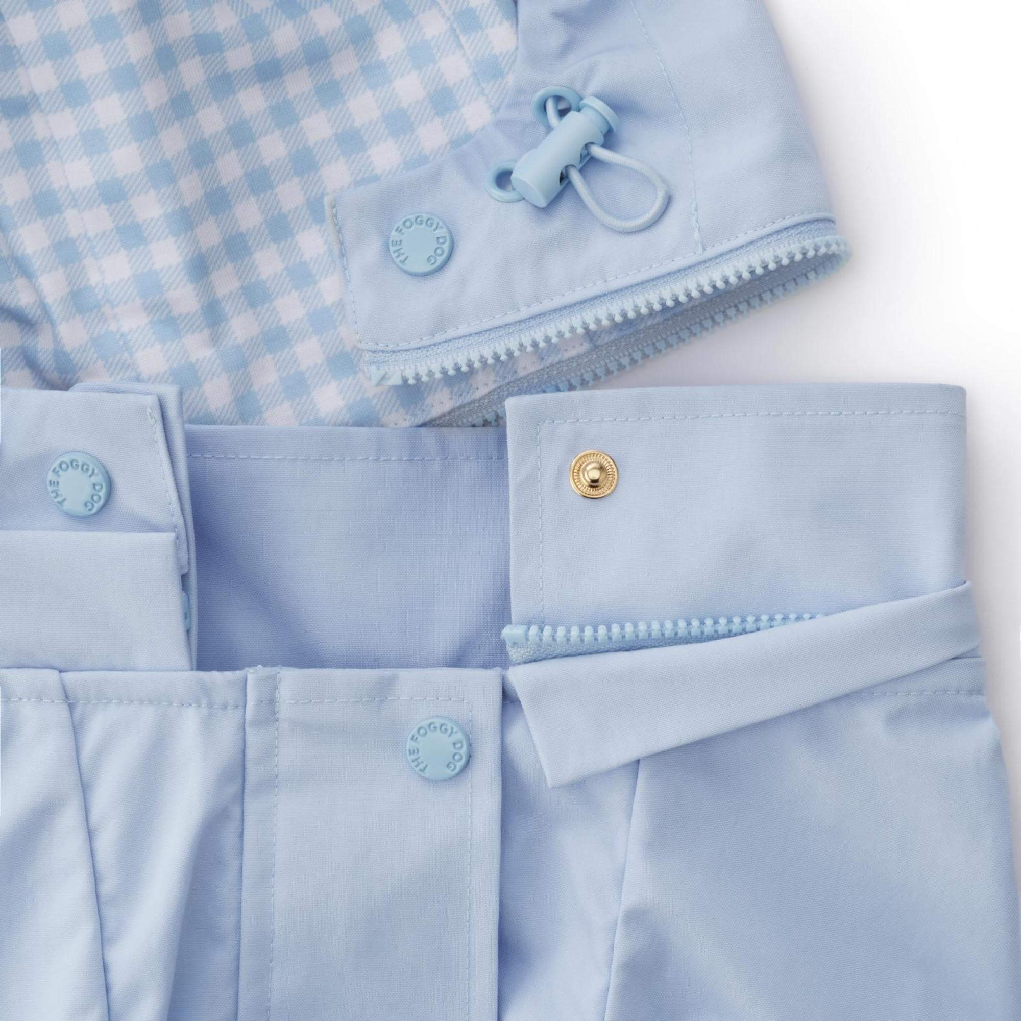 Sky Blue Dog Raincoat - Image 8