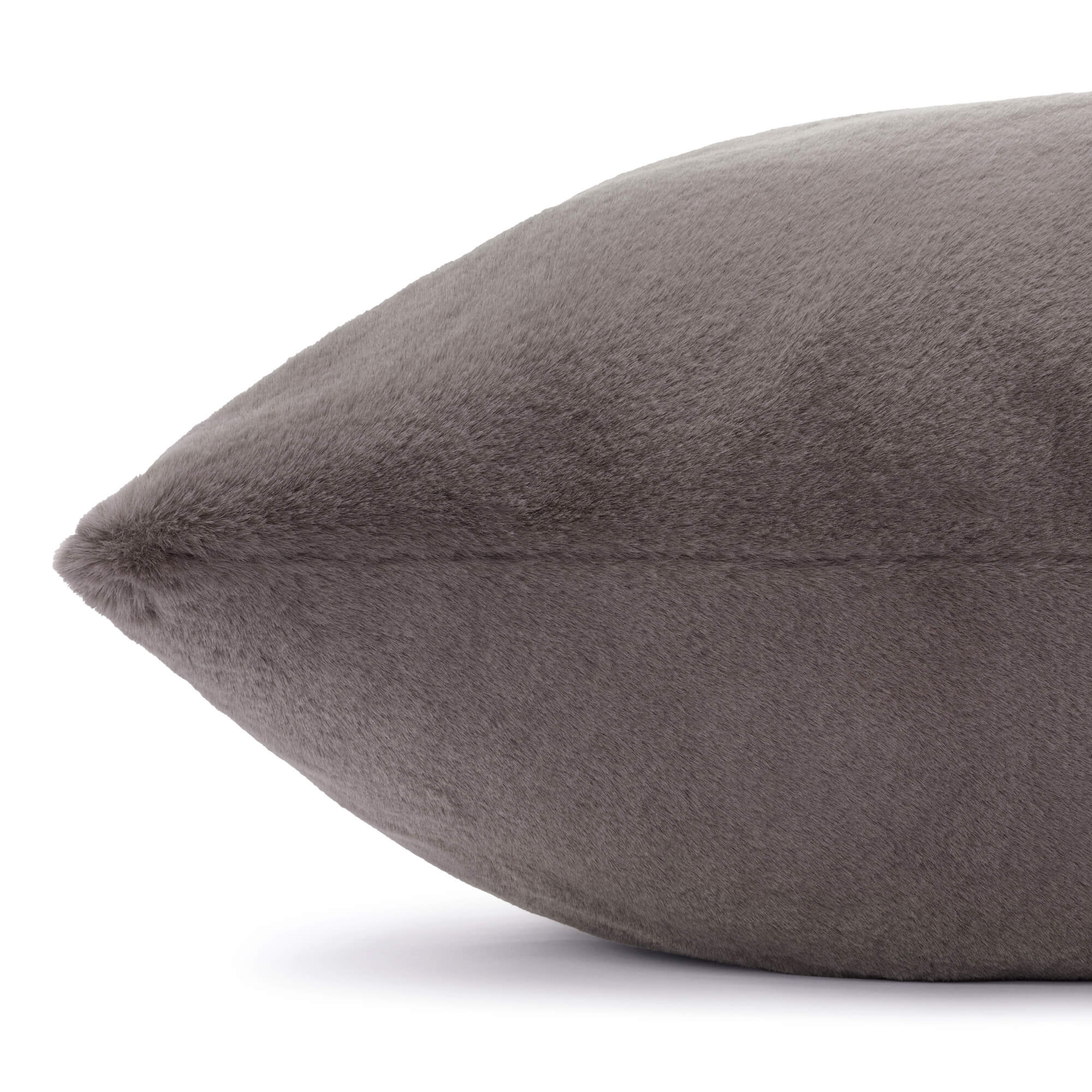 Smoky Gray Recycled Faux Fur Dog Bed - Image 2
