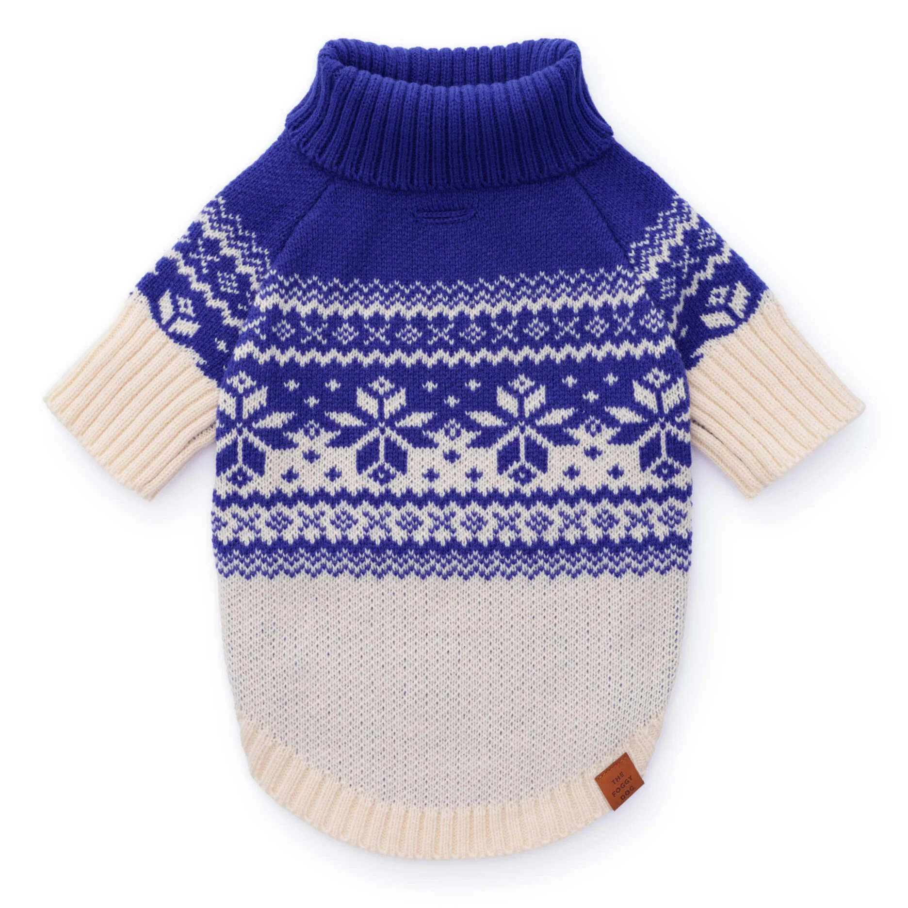 Snow Day Fair Isle Dog Sweater - Image 2