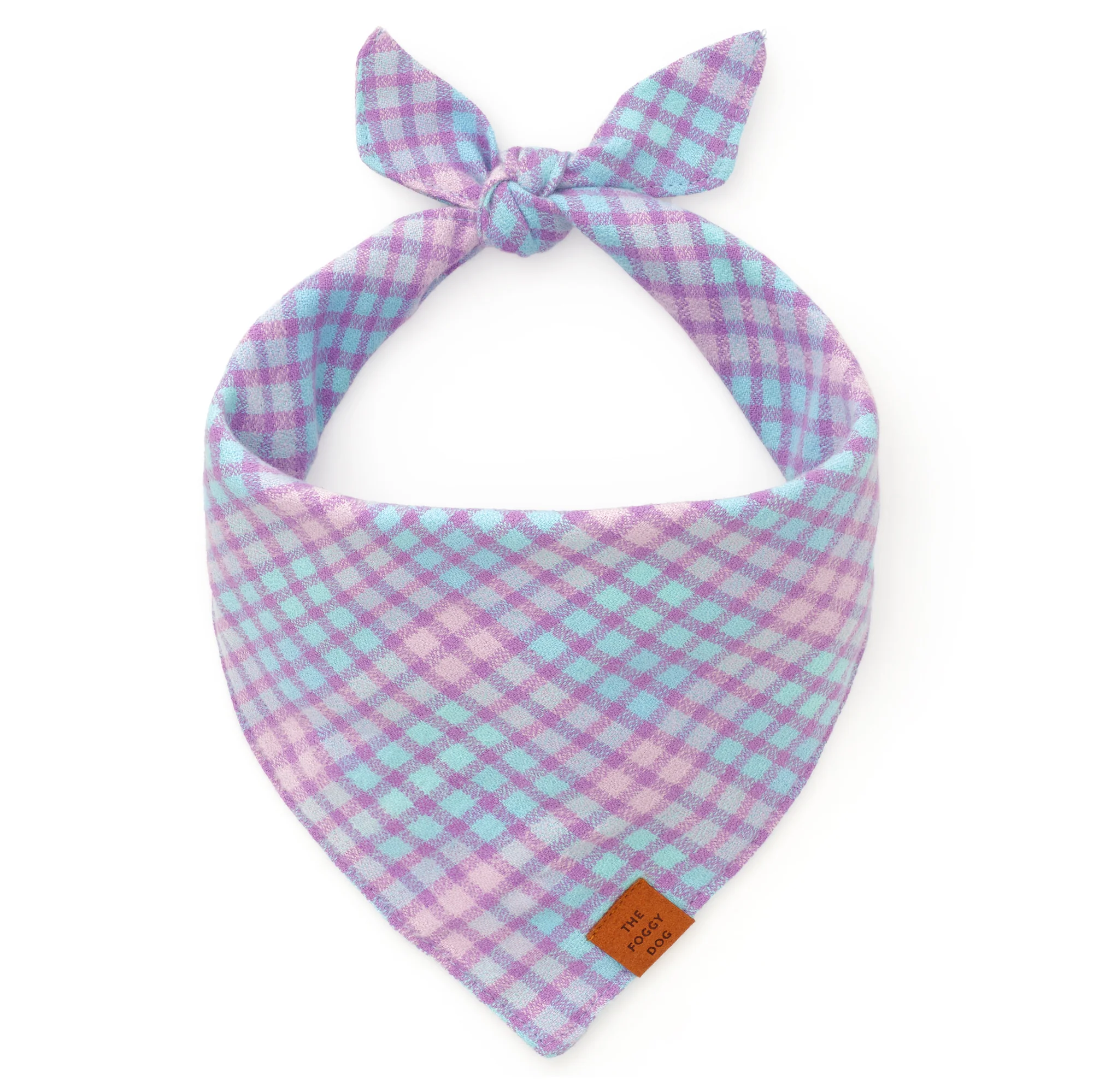 Sorbet Plaid Flannel Dog Bandana - Image 2