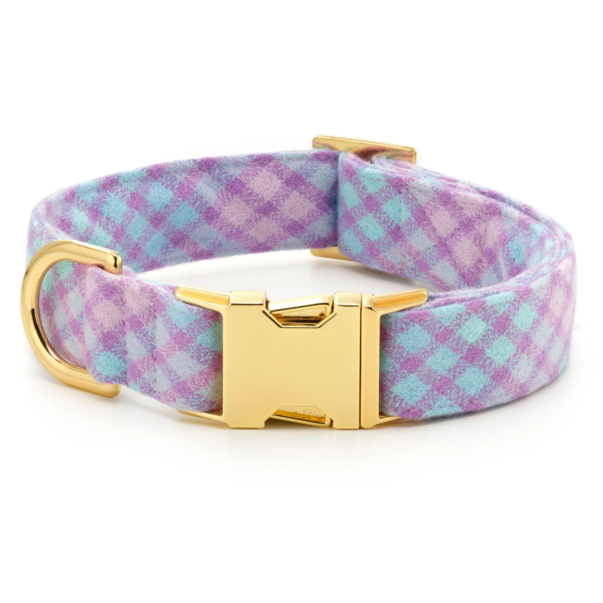 Sorbet Plaid Flannel Dog Collar - Image 2