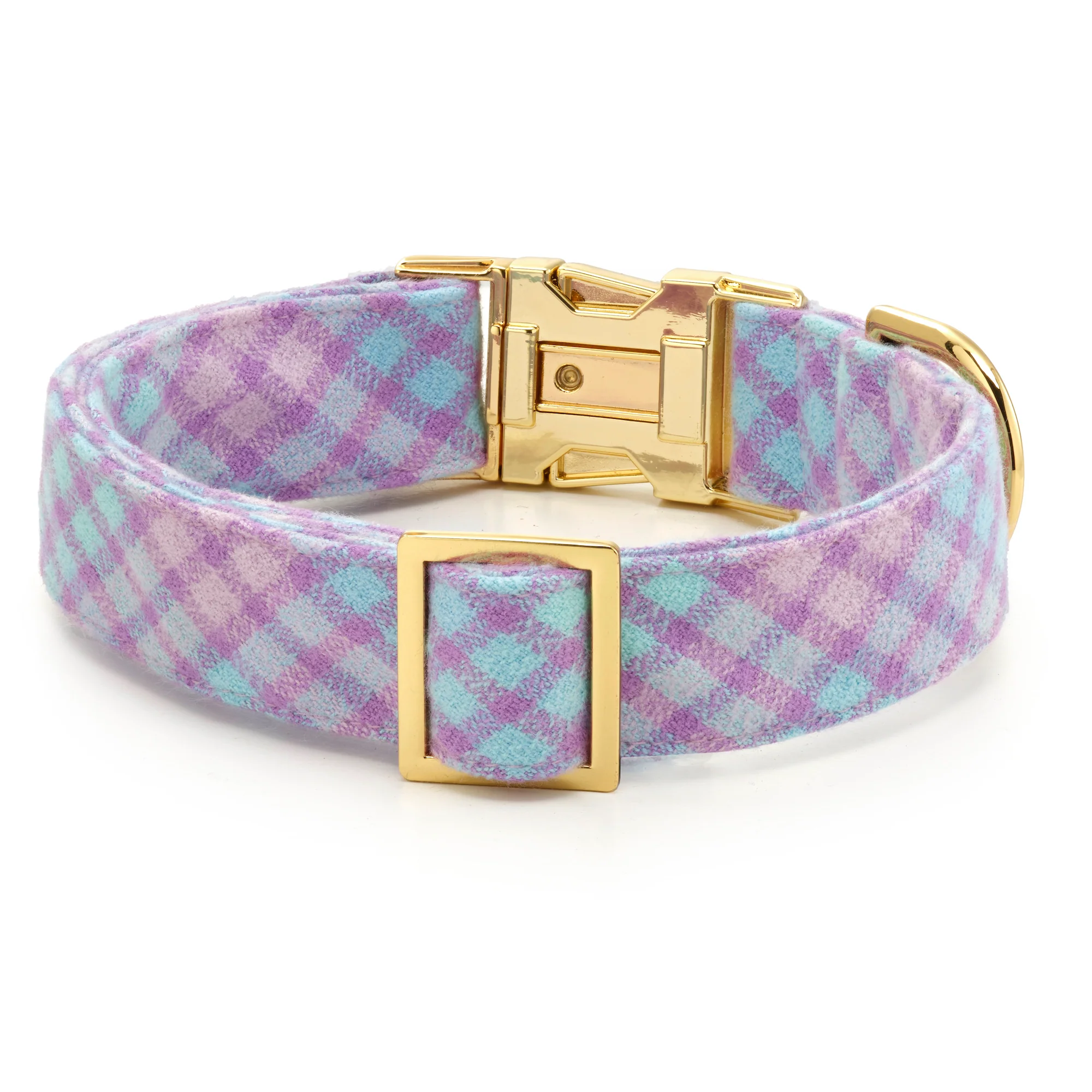 Sorbet Plaid Flannel Dog Collar - Image 3