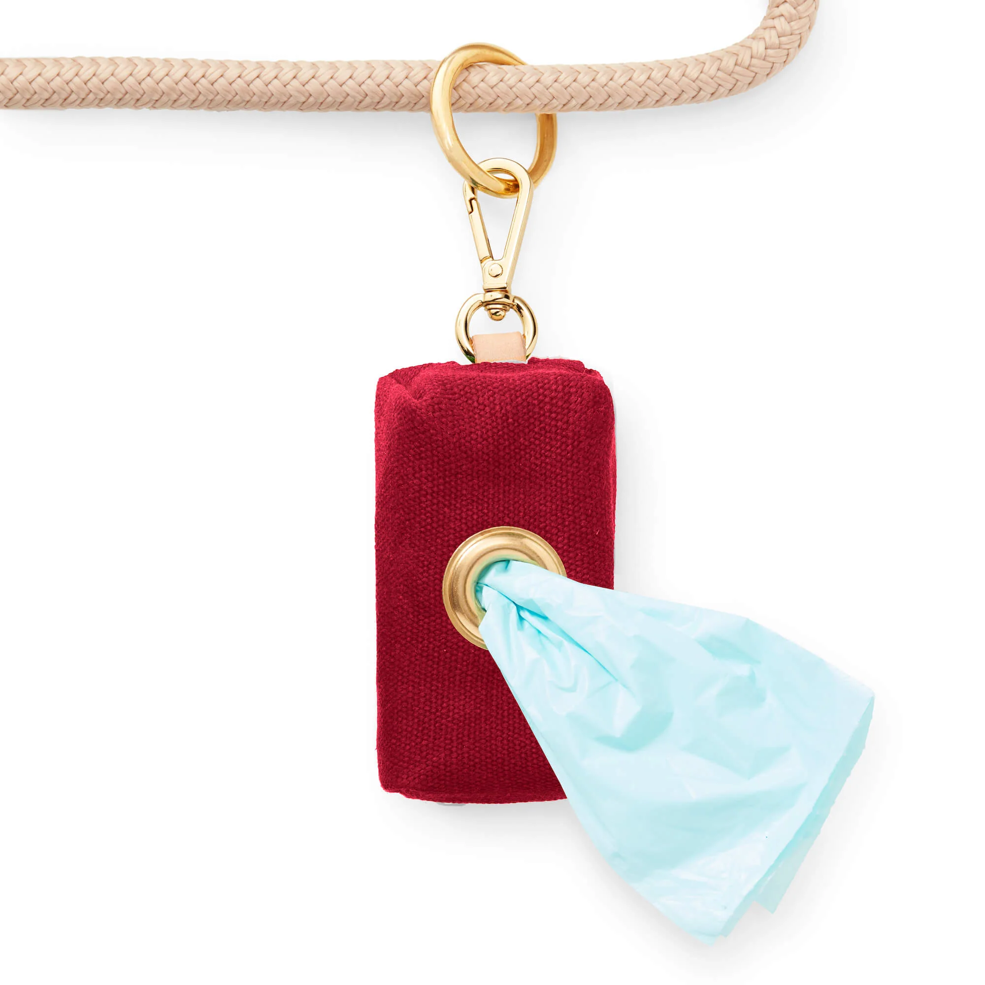 Wine Waxed Canvas Waste Bag Holder - Image 3